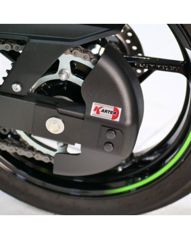 KAWASAKI Z 7 HYBRID - Carter de chaine NOIR satiné