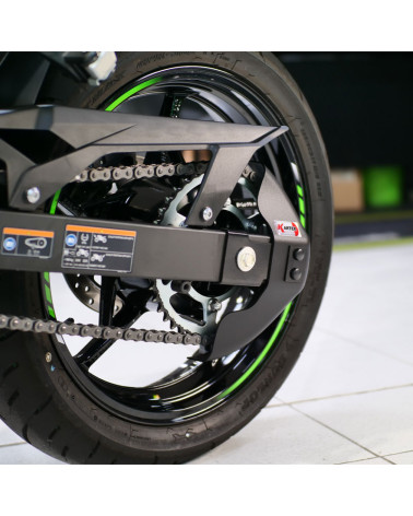 KAWASAKI Z 7 HYBRID - Carter de chaine NOIR satiné