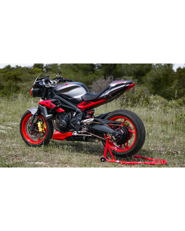 Triumph Street Triple 660 S - Carter de chaine NOIR satiné